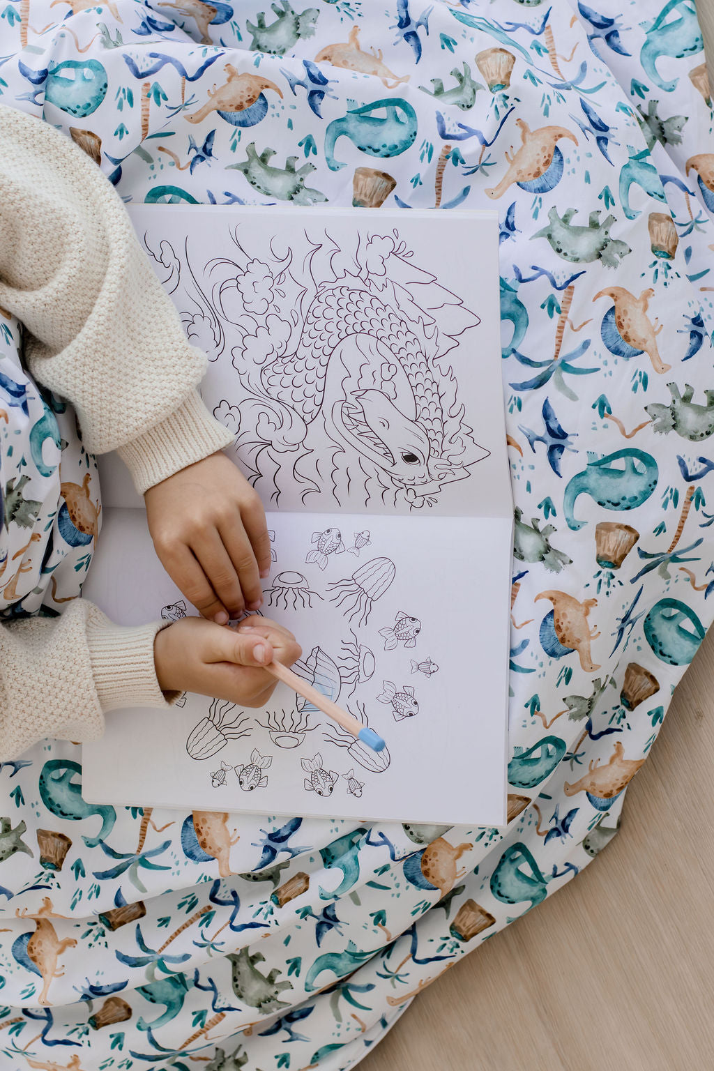 Weighted Sensory Blanket with Waterproof Cover - Wild Dinosaurs