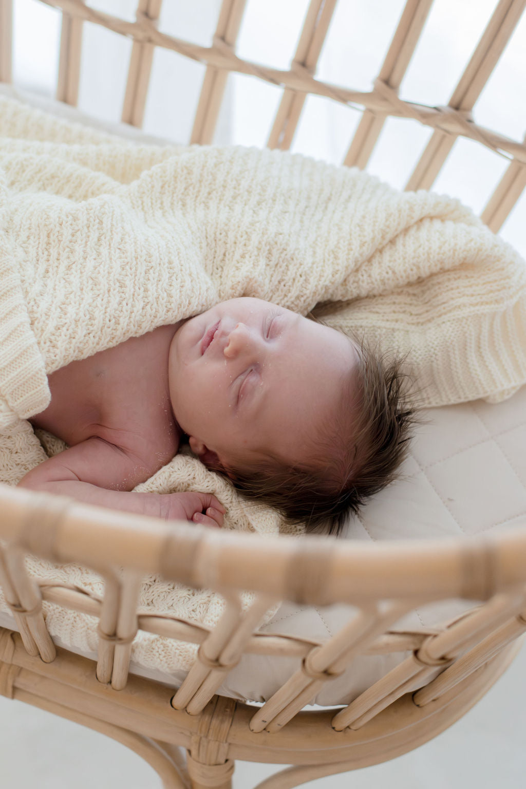 Knit Cotton Blanket | Cream