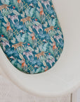 Small Oval/Moses Fitted Waterproof Sheet | Jungle Palms