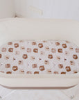 Small Oval/Moses Fitted Waterproof Sheet | Bear in There