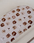 Small Oval/Moses Fitted Waterproof Sheet | Bear in There