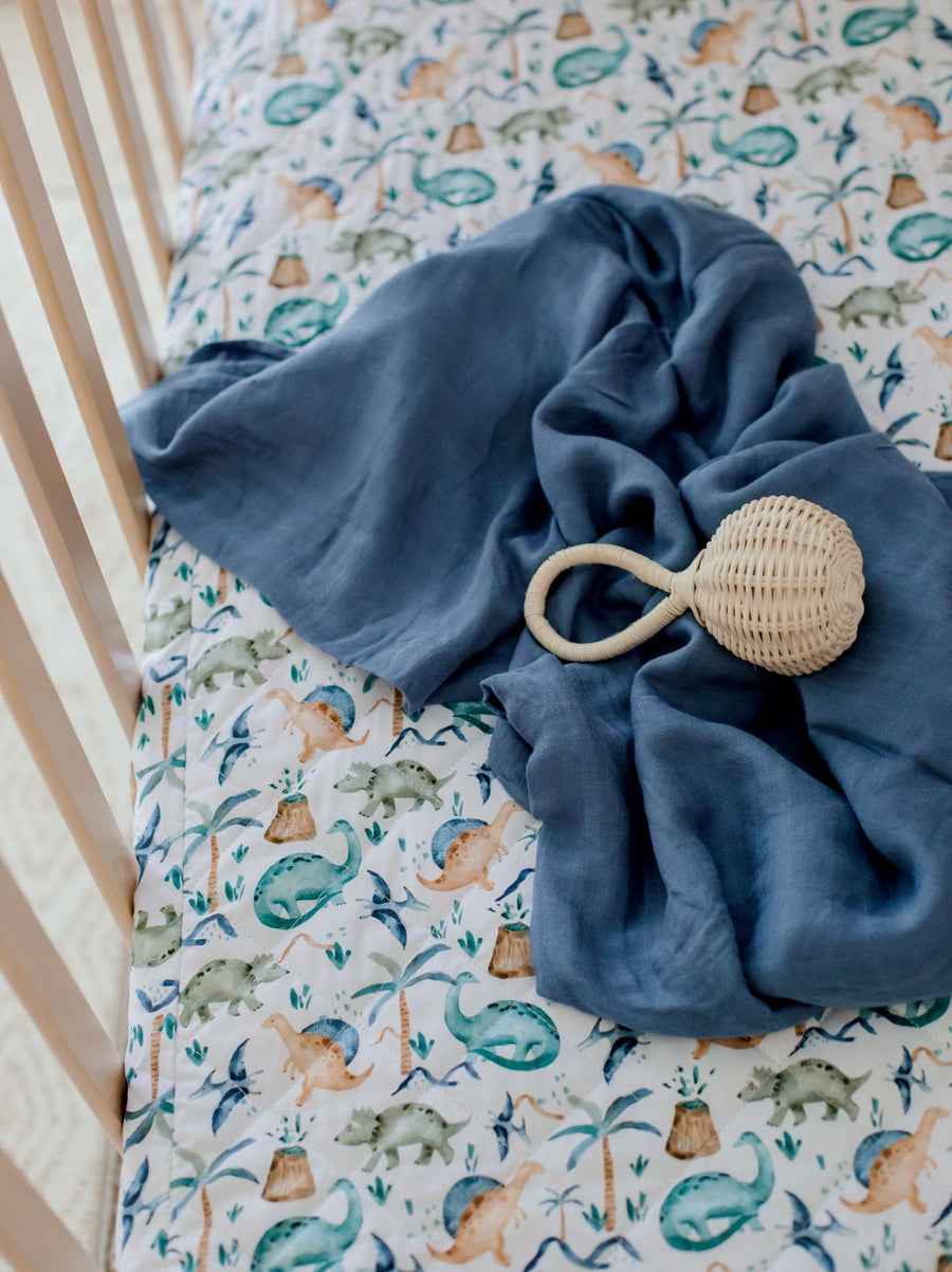 Bamboo Cotton Muslin Swaddle | Storm