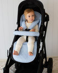 Universal Quilted Pram Liner | Dusty Sky Blue