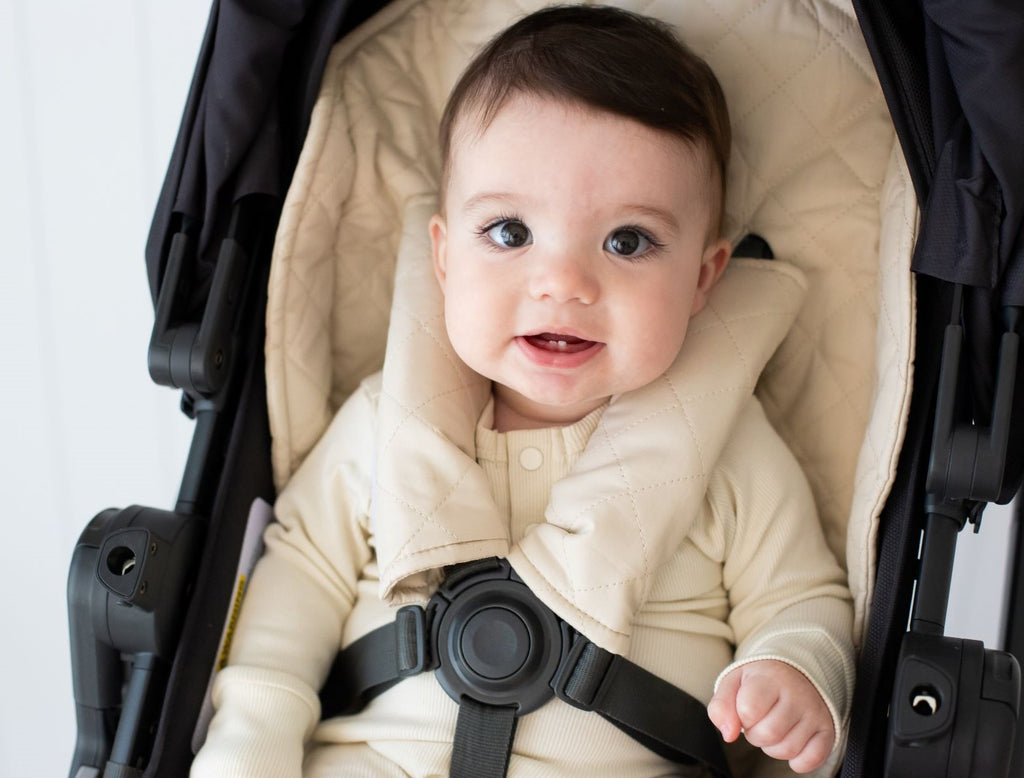 Universal Quilted Pram Liner Oat Bambella Designs