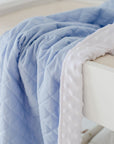 Quilted Snuggle Blanket | Dusty Sky Blue