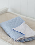 Quilted Snuggle Blanket | Dusty Sky Blue