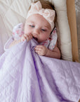 Quilted Snuggle Blanket | Lavender Haze