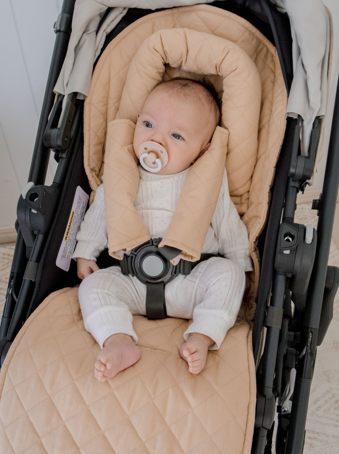 Universal Quilted Pram Liner | Nude