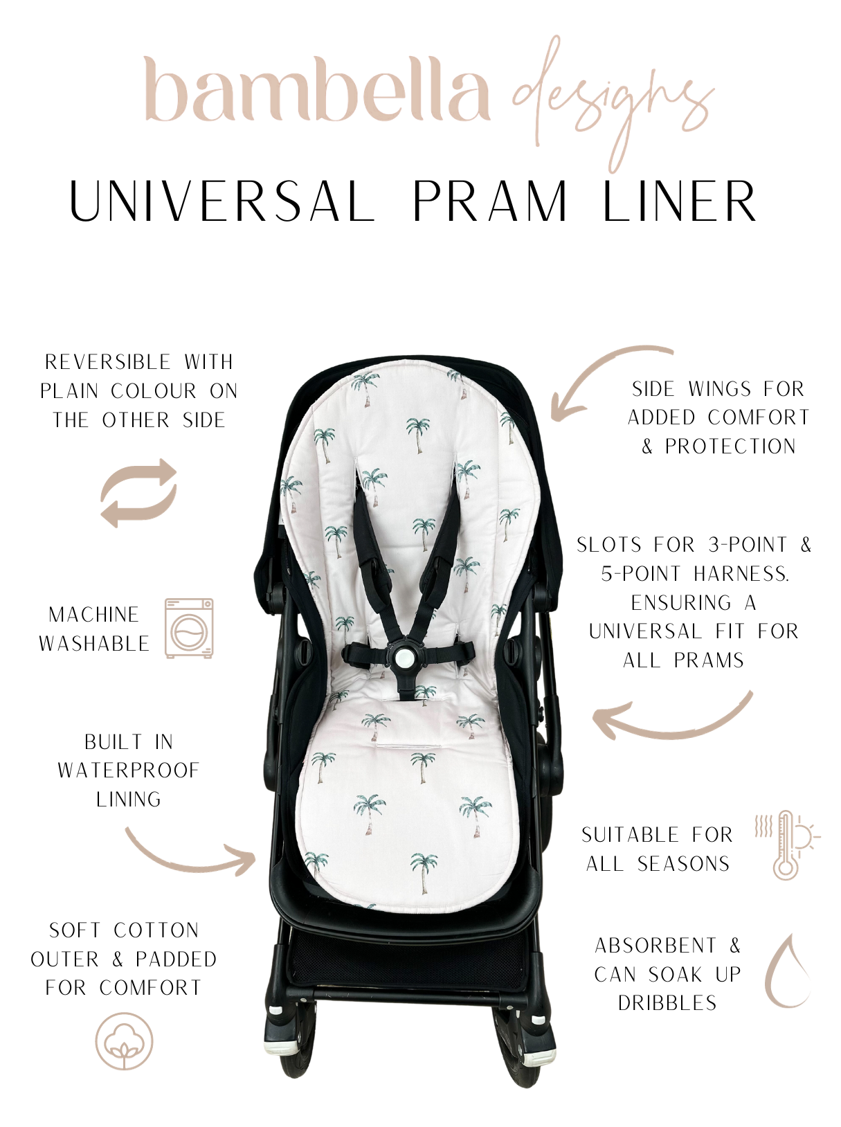 Bambella pram liners hotsell