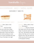 Waterproof Bassinet Sheet/Change Mat Cover | Bee Kind