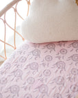 Waterproof Fitted Bassinet Sheet | Pink Dreamcatchers