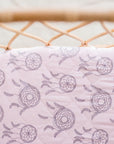 Waterproof Fitted Bassinet Sheet | Pink Dreamcatchers