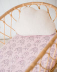 Waterproof Fitted Bassinet Sheet | Pink Dreamcatchers