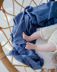 Bamboo Cotton Muslin Swaddle | Storm