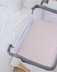 Co-Sleeper Fitted Waterproof Sheet | Lullaby Pink