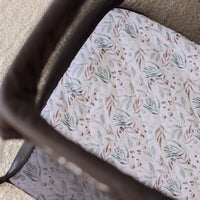 Waterproof Portacot/Travel Cot Fitted Sheet | Botanical
