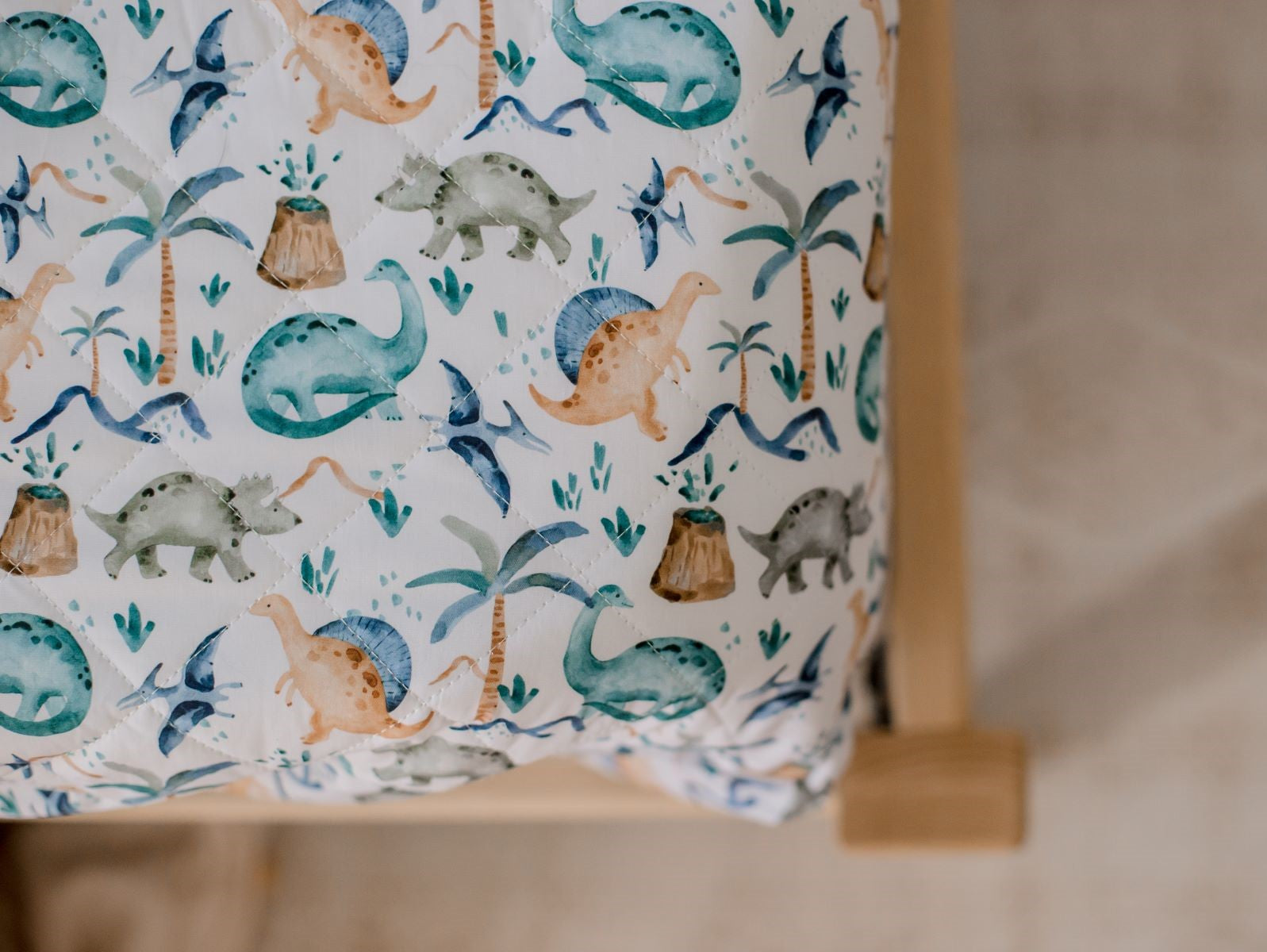 Waterproof Fitted Sheet | Wild Dinosaurs