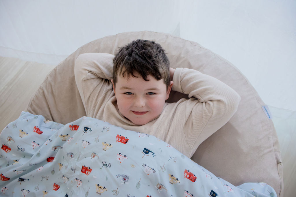 Weighted Sensory Blanket with Waterproof Cover - Things That Go