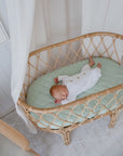 Waterproof Fitted Bassinet Sheet | Fern