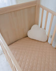 Waterproof Fitted Cot Sheet | Nude