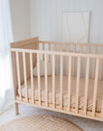 Waterproof Fitted Cot Sheet | Nude