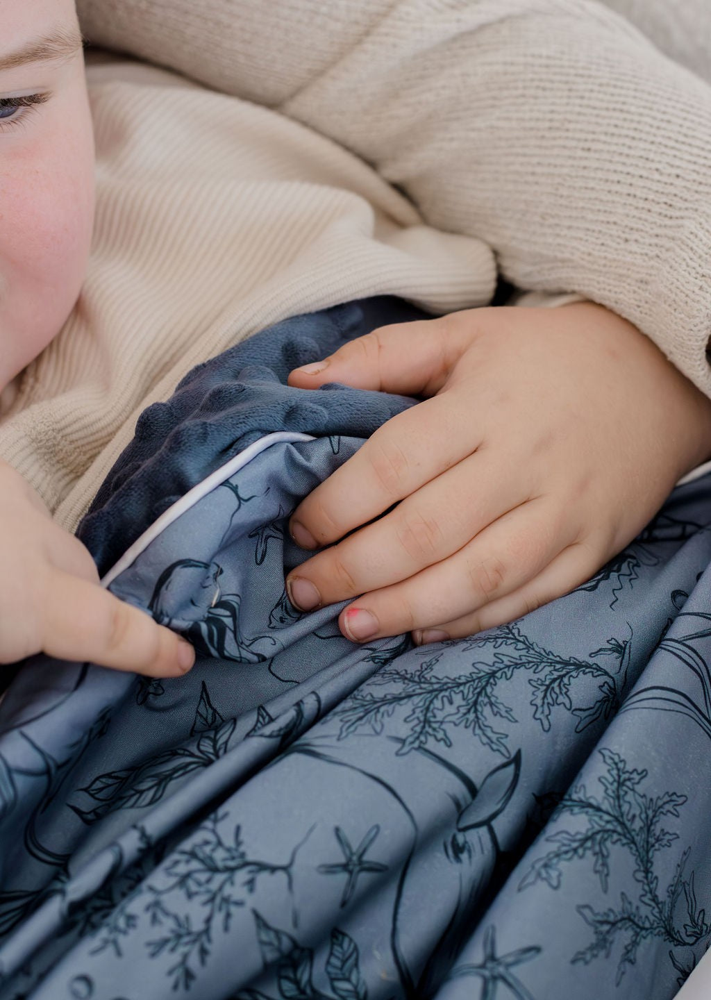 Weighted Sensory Blanket with Waterproof Cover - Under the Sea