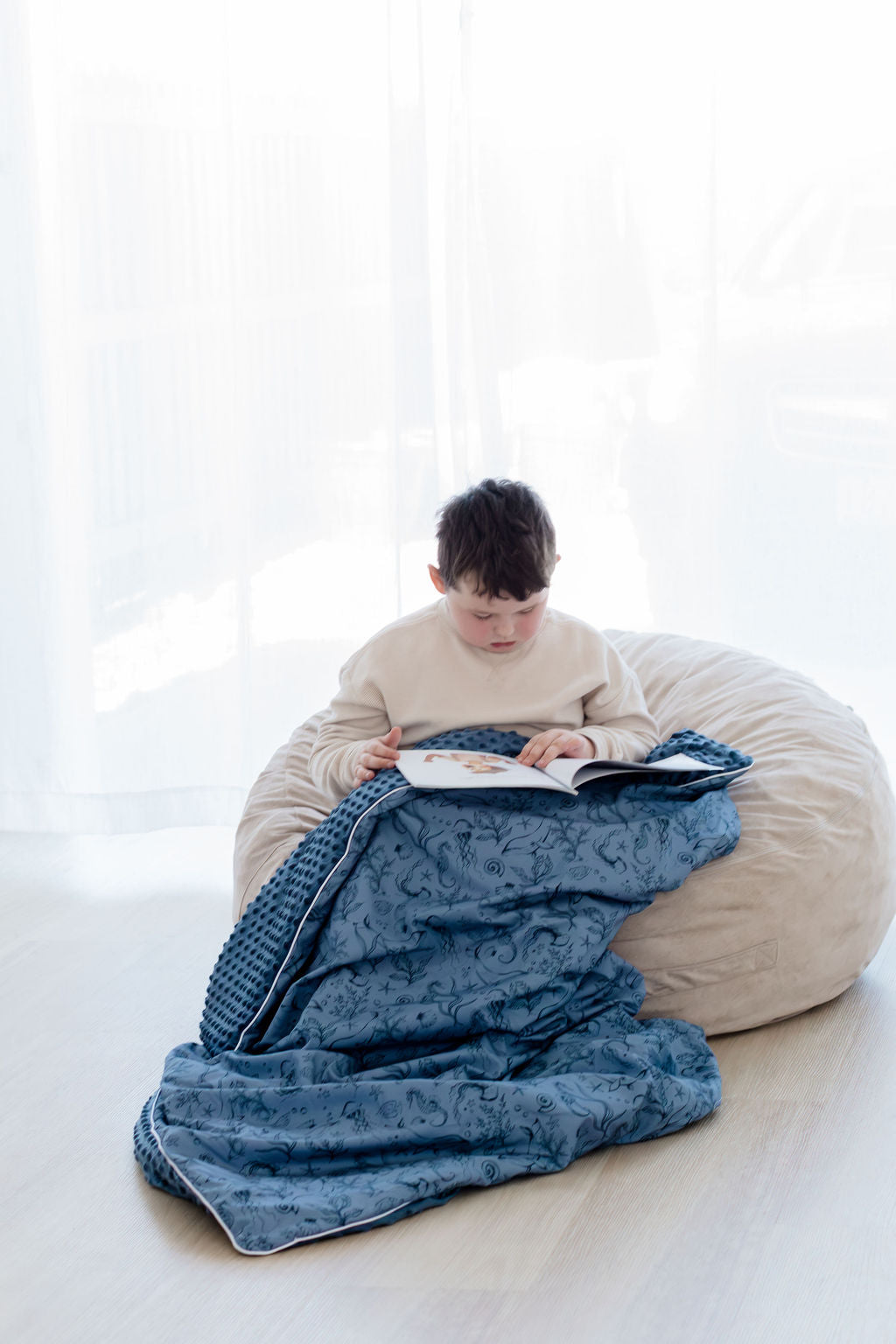 Weighted Sensory Blanket with Waterproof Cover - Under the Sea
