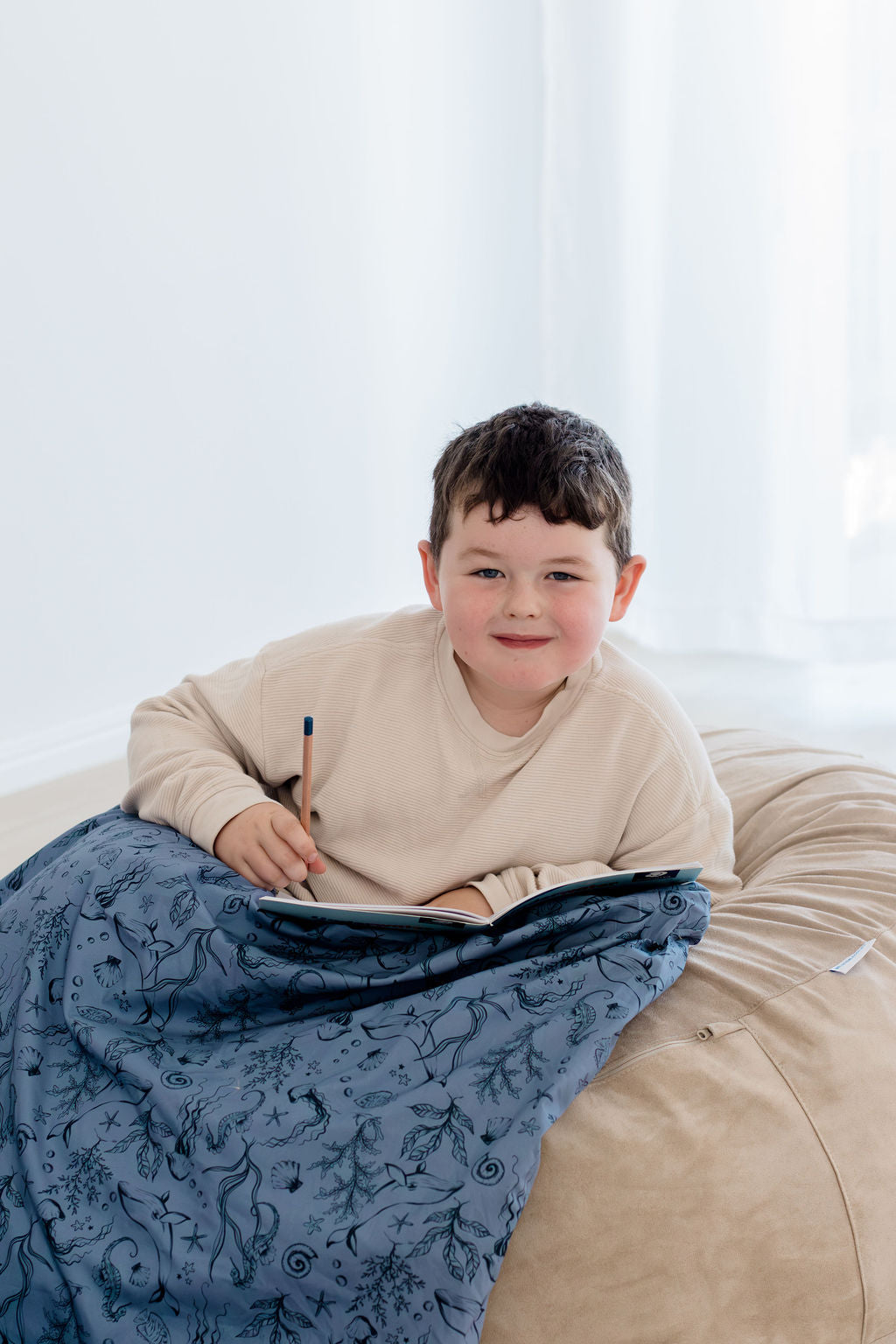 Weighted Sensory Blanket with Waterproof Cover - Under the Sea