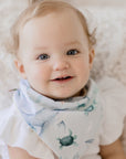 Bandana Bibs 2 Pack | Turtle Bay & Dusty Blue