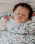 Bamboo Cotton Muslin Swaddle | Botanical