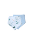Bandana Bibs 2 Pack | Turtle Bay & Dusty Blue