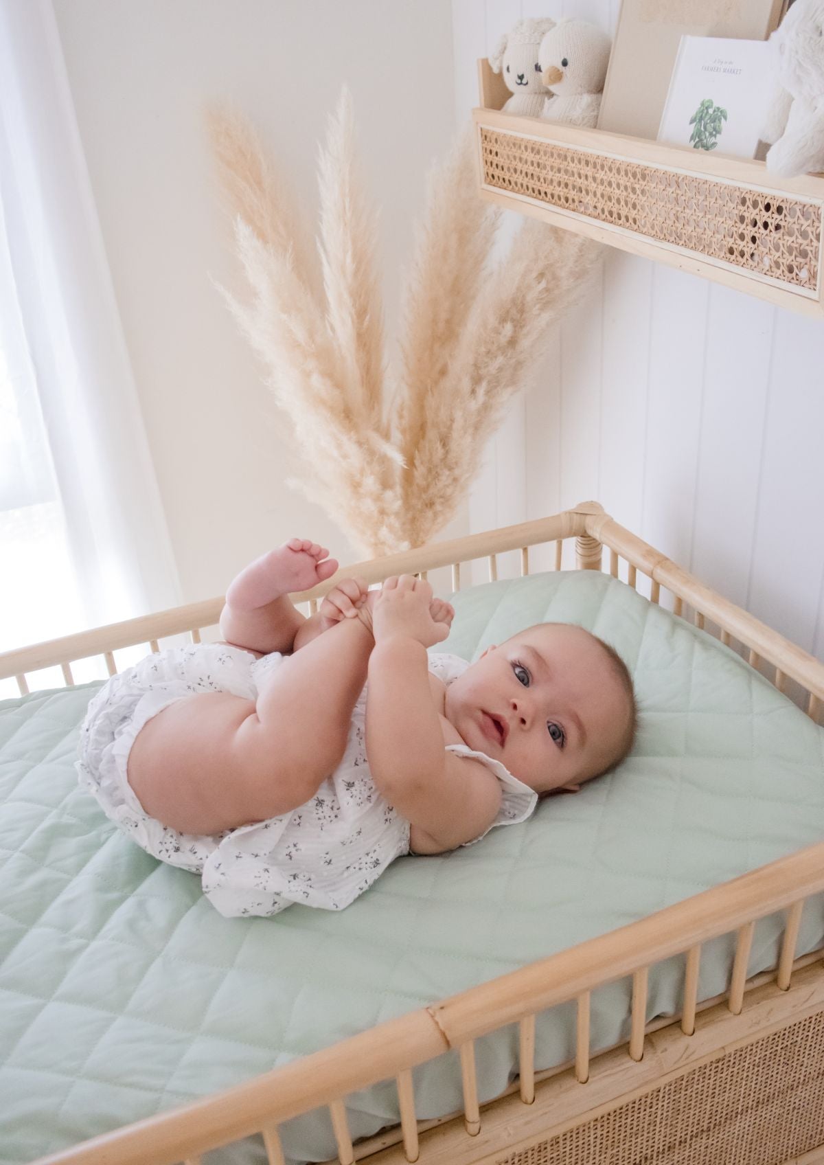 Co-Sleeper/Change Mat Waterproof Sheet | Fern