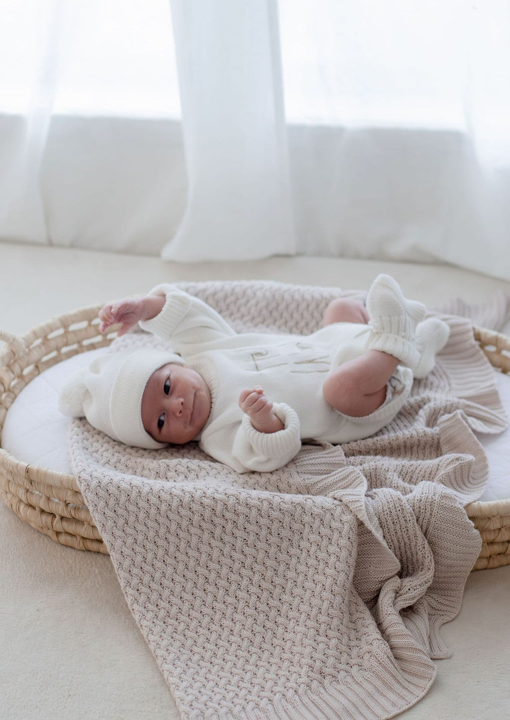 Knit Cotton Blanket | Haze