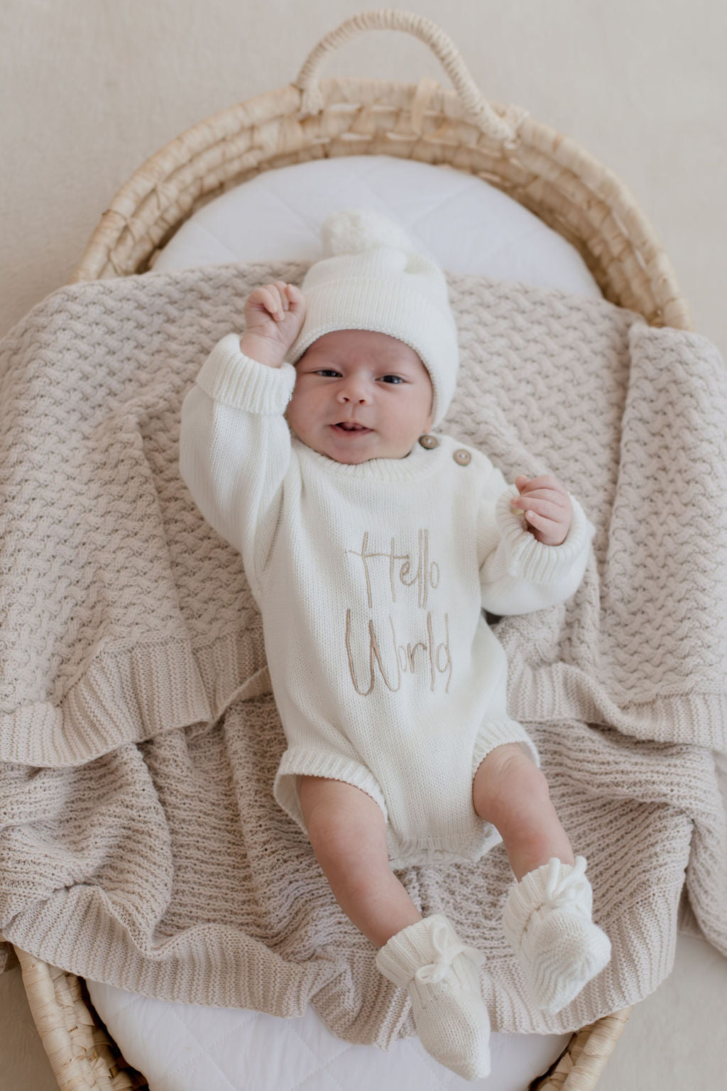 Knit Cotton Blanket | Haze