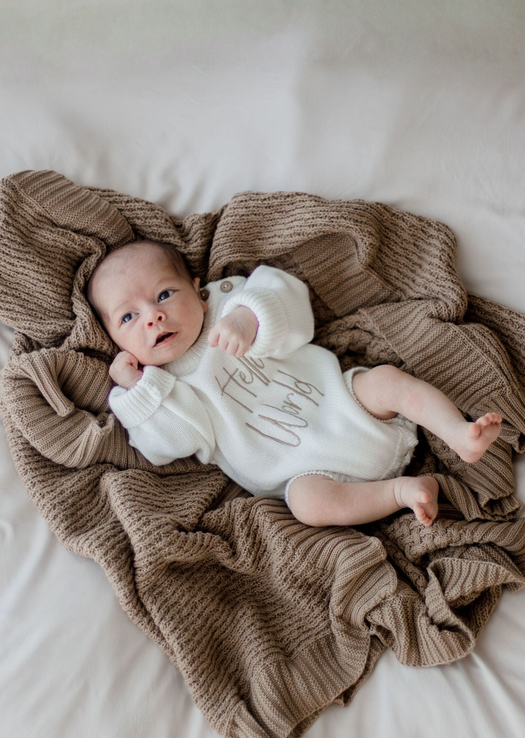 Cotton Knit Blanket | Walnut