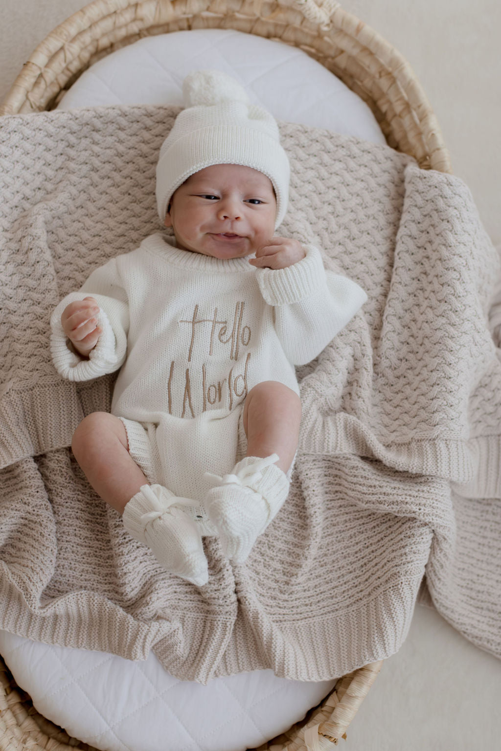 Knit Cotton Blanket | Haze