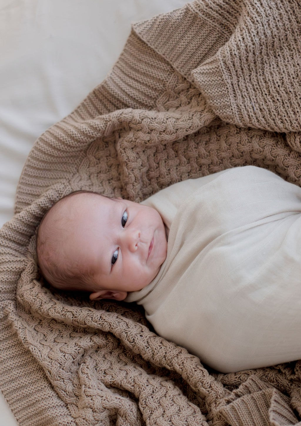 Cotton Knit Blanket | Walnut