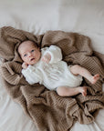 Cotton Knit Blanket | Walnut