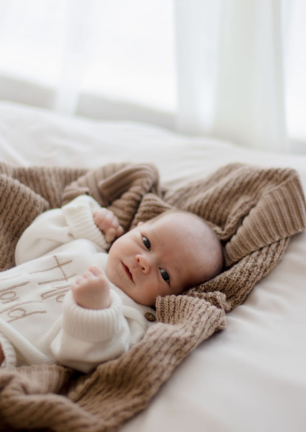 Cotton Knit Blanket | Walnut