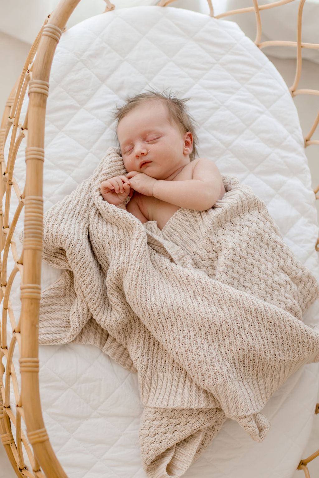 Knit Cotton Blanket | Haze