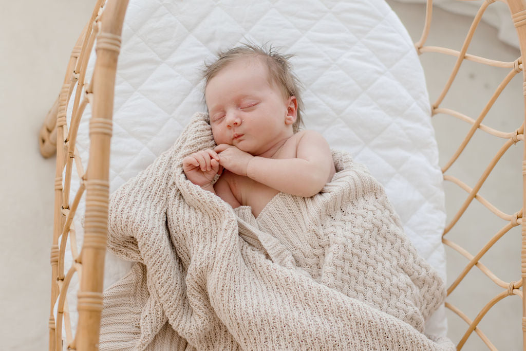 Knit Cotton Blanket | Haze