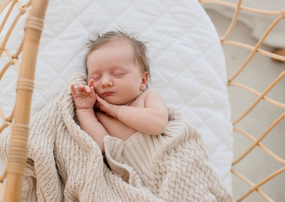 Knit Cotton Blanket | Haze