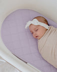 Small Oval/Moses Fitted Waterproof Sheet | Lavender Haze