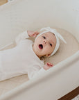 Small Oval/Moses Fitted Waterproof Sheet | Oat