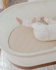 Small Oval/Moses Fitted Waterproof Sheet | Oat