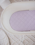 Small Oval/Moses Fitted Waterproof Sheet | Lavender Haze
