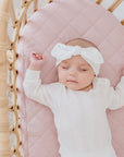Small Oval/Moses Fitted Waterproof Sheet | Lullaby Pink