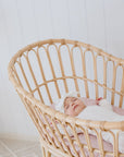 Small Oval/Moses Fitted Waterproof Sheet | Lullaby Pink