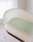 Small Oval/Moses Fitted Waterproof Sheet | Fern