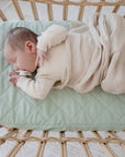 Small Oval/Moses Fitted Waterproof Sheet | Fern